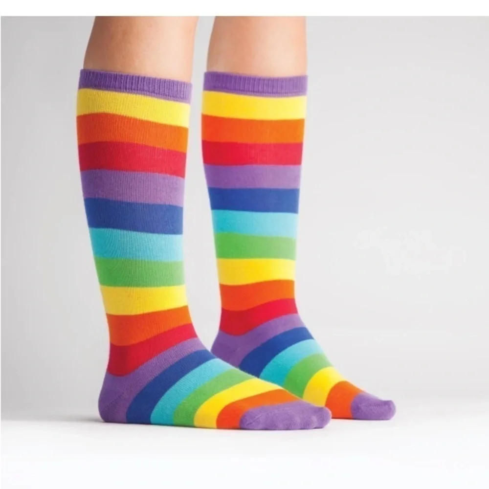 Sock It To Me NWT Kids 2 Pair Bundle Age 3-6 Size 8-13 whimsy rainbow mermaid